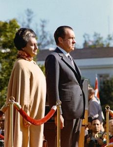 Indira Ghándiová a Richard Nixon