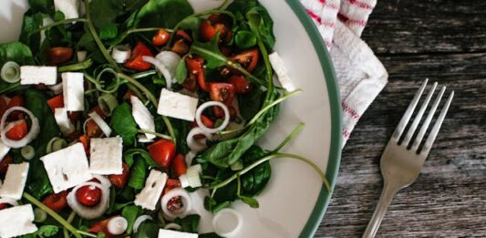 Jedlo, čerstvý šalát