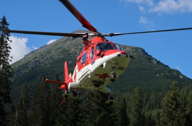 Leteckí záchranári zasahovali pri dvoch kolapsoch, turista mal podozrenie na akútny infarkt