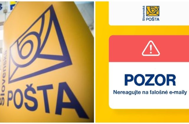 Slovenská pošta upozorňuje na podvodné e-maily, viaceré vyzývajú klientov k rôznym úhradám