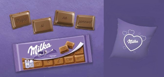 Milka má čokoládu s emotikonmi