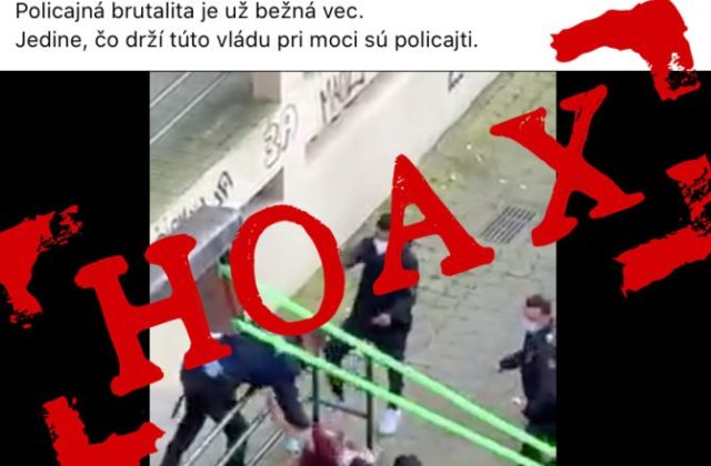 Konšpirátori šíria video o brutálnom zásahu polície, nie je však zo Slovenska