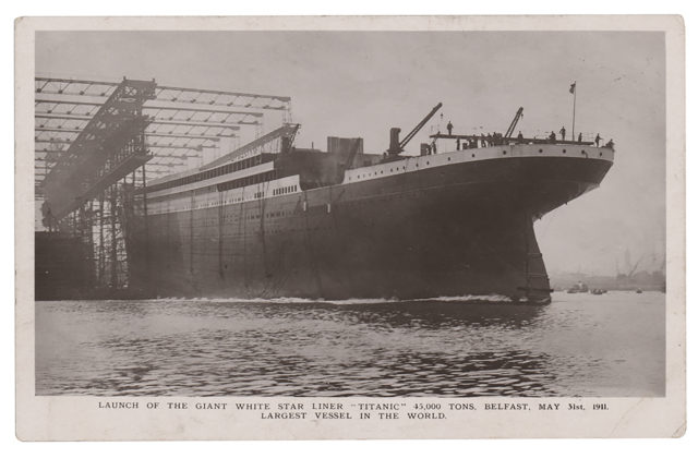 Do dražby v Bostone išla pohľadnica niekdajšieho pracovníka z Titanicu