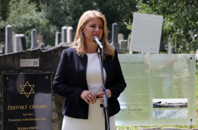 Najlepšou odpoveďou na vandalizmus na židovskom cintoríne bola solidarita ľudí, uviedla Čaputová