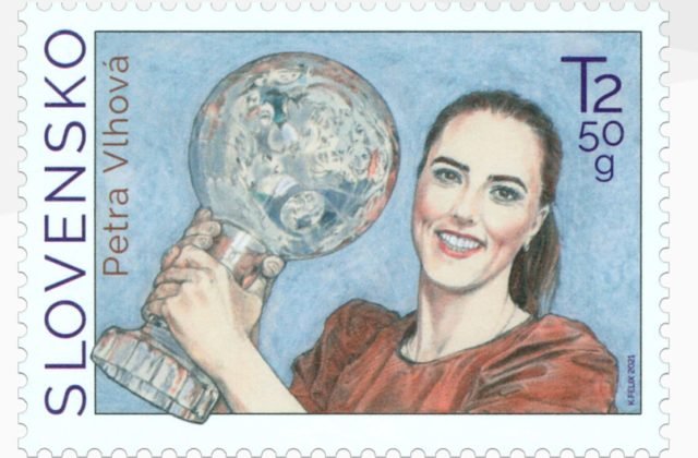 Petra Vlhová, úspešná slovenská lyžiarka, má svoju poštovú známku