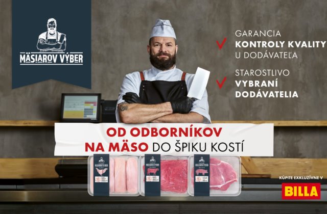 Prieskum: Slováci najčastejšie nakupujú mäso v supermarketoch. BILLA preto prináša Mäsiarov výber, novú značku čerstvého mäsa