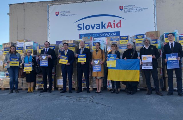 Taiwanská humanitárna pomoc pre Ukrajinu dorazila úspešne na Slovensko