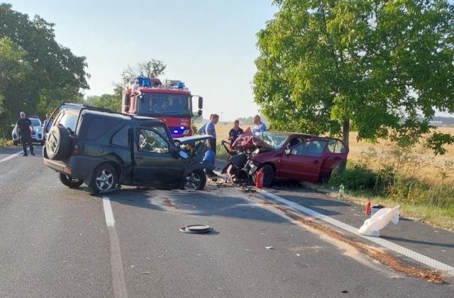 Neďaleko Dunajskej Stredy sa čelne zrazil Land Rover s Fabiou, pri nehode zahynulo 14-ročné dieťa