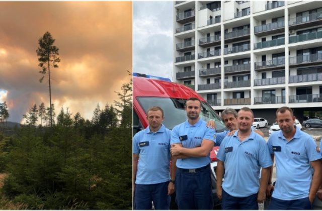 Požiar v Národnom parku České Švýcarsko sa rozšíril aj na nemeckú stranu, evakuovali ďalšie desiatky ľudí  (foto)