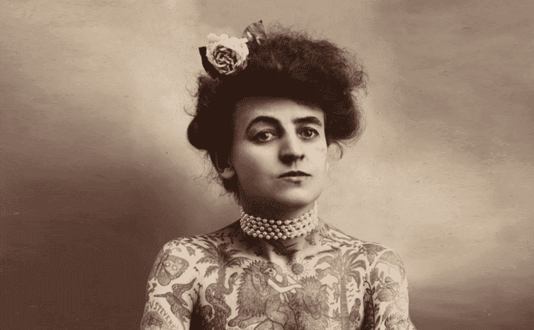 Slávne ženy – Maud Wagner, prvá žena taterka, nepoužívala svoje meno, aby zatajila, že je žena