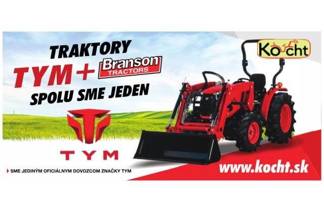 Traktory Tym-Branson vás presvedčia kvalitou a multifunkčným využitím