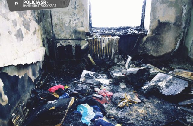 Požiar v Detve ohrozil 53 obyvateľov bytovky, za vznikom stojí neopatrná manipulácia so zapaľovačom (foto)