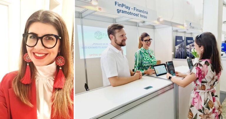 Martina Nádaská, spolutvorkyňa projektu FinPlay – finančná gramotnosť hrou: Budujme si zdravý osobný vzťah k peniazom