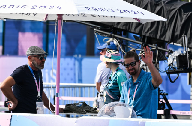 Sagan na olympiáde v Paríži nesúťažil, ale bol súčasťou pretekov mužov. „Celkom sa mi páčilo byť von z cyklistiky,“ priznal