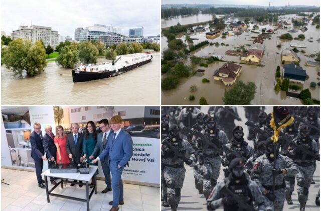 Top foto dňa (16. september 2025): Povodne na Slovensku, v Poľsku a v Česku, Výstavba pavilónu v Spišskej Starej Vsi či Oslavy nezávislosti Mexika