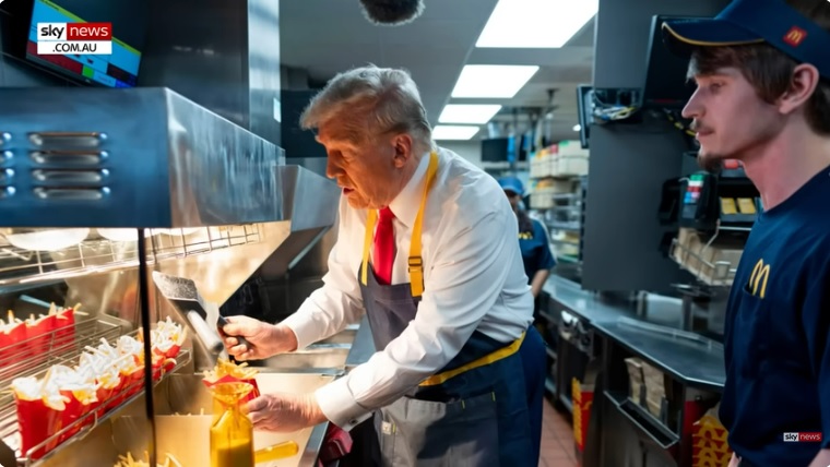 Donald Trump využíva v posledných dňoch kampane reťazec McDonald’s