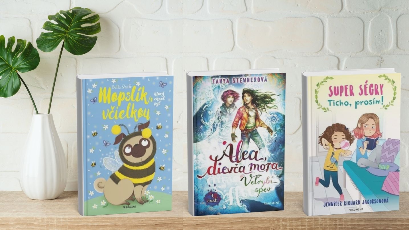 Mopslík, ktorý chcel byť včielkou, Alea dievča mora veľrybí spev, super ségry ticho prosím Mopslík, ktorý chcel byť včielkou, Alea dievča mora veľrybí spev, super ségry ticho prosím