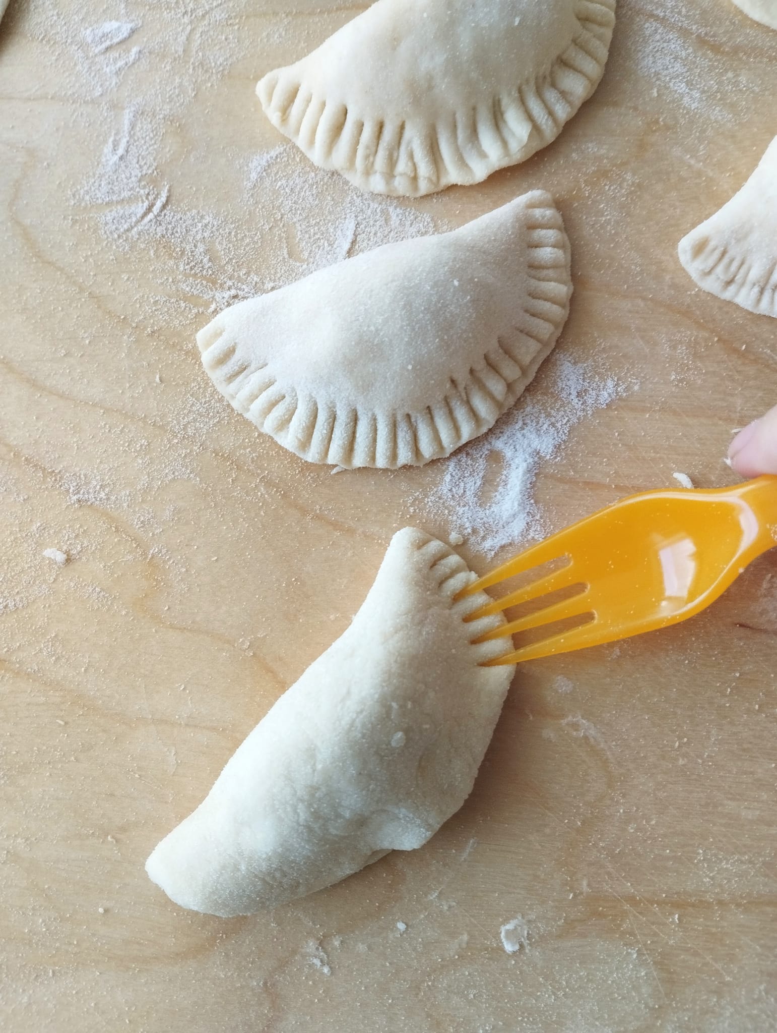 Bryndzové pirohy, postup prípravy