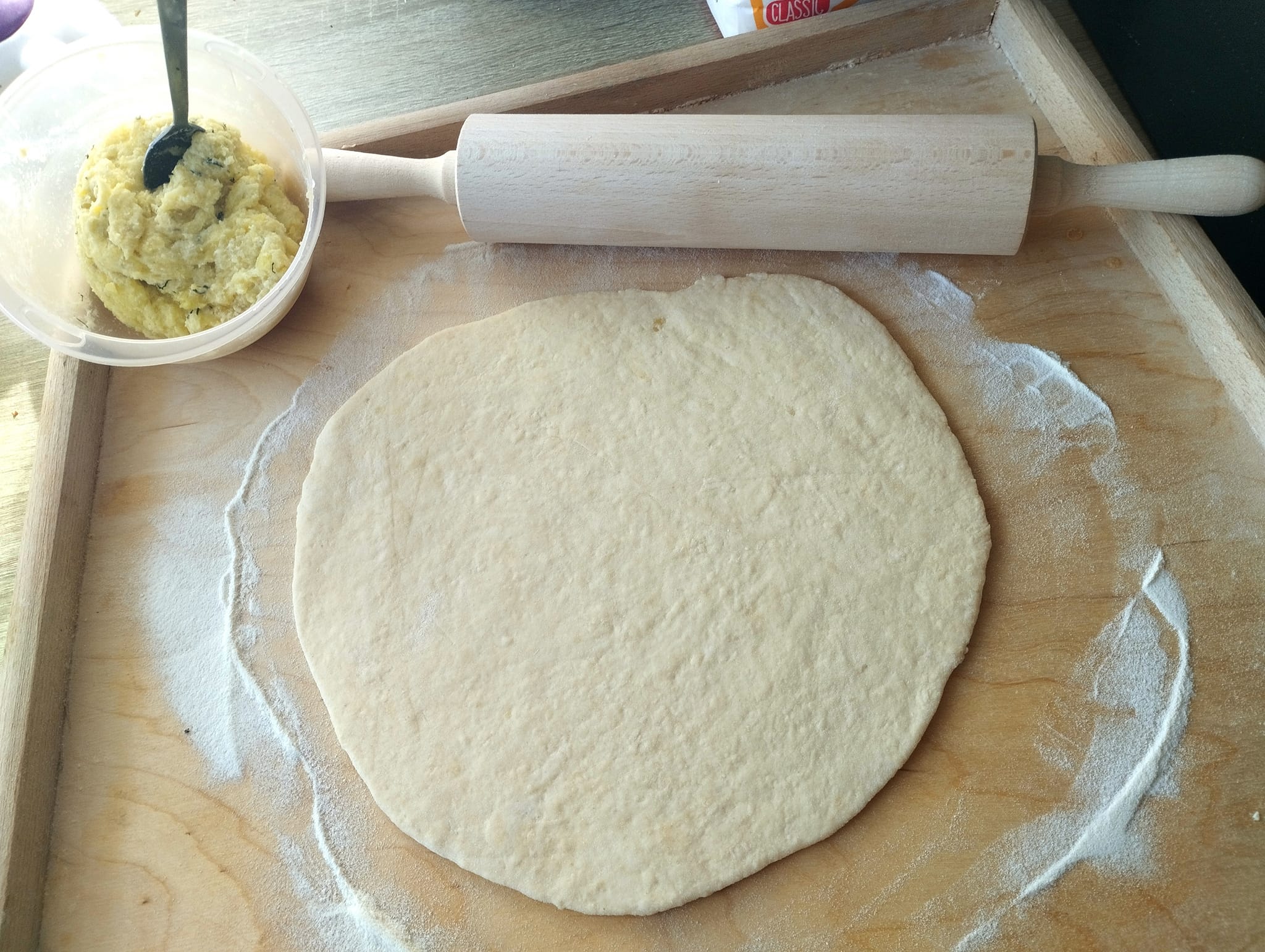 Bryndzové pirohy, postup prípravy