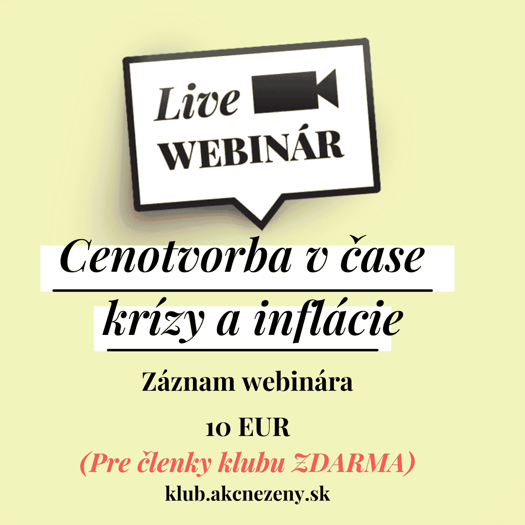 Cenotvorba v čase krízy a inflácie záznam z webinára