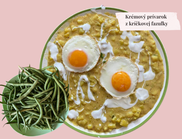 Krémový prívarok z kríčkovej fazuľky