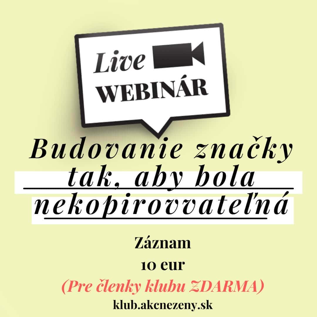 Budovanie značky tak, aby bola nekopirovateľná