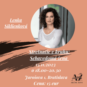 Stretnutie v kruhu Sebavedomá žena