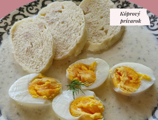 Rýchly a chutný kôprový prívarok s vajíčkom