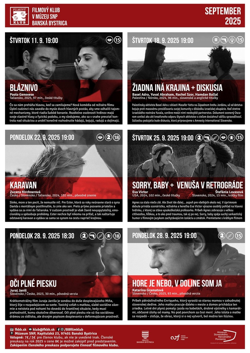 Filmový klub v Banskej Bystrici otvorí po prázdninách talianska komédia