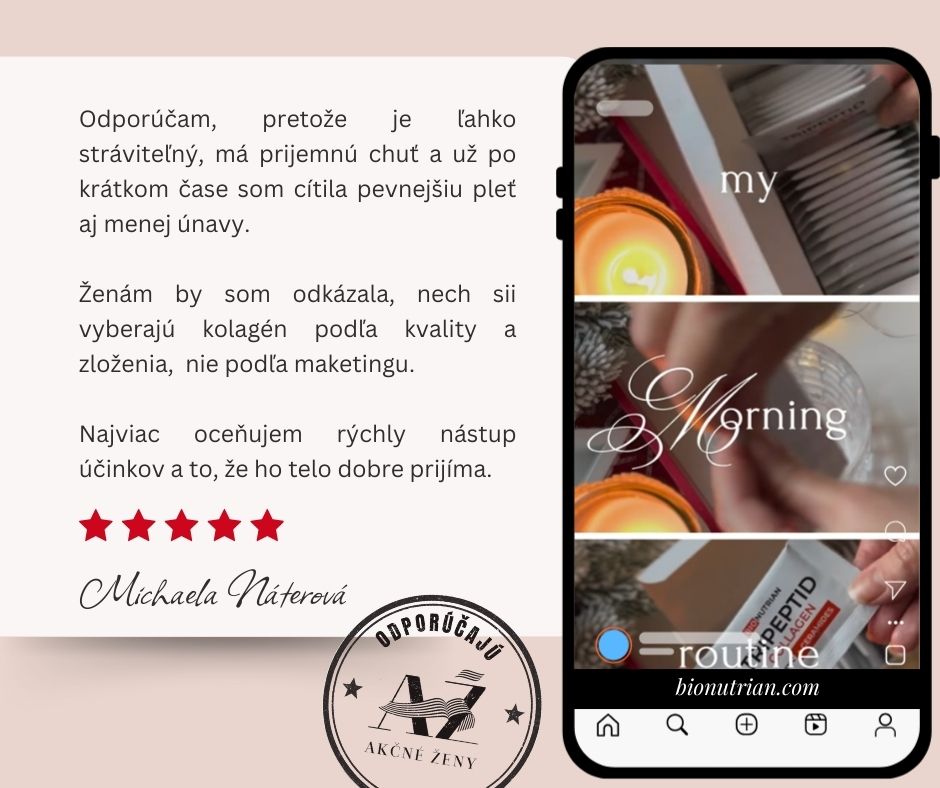 BIONUTRIAN kolagén - recenzie