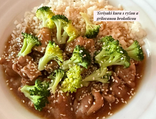 Teriyaki kura s ryžou a grilovanou brokolicou, Zdroj: Akčné ženy