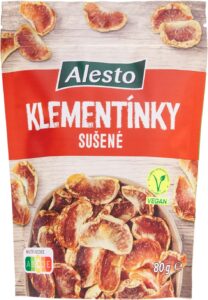 Alesto. Sušené klementínky Lidl