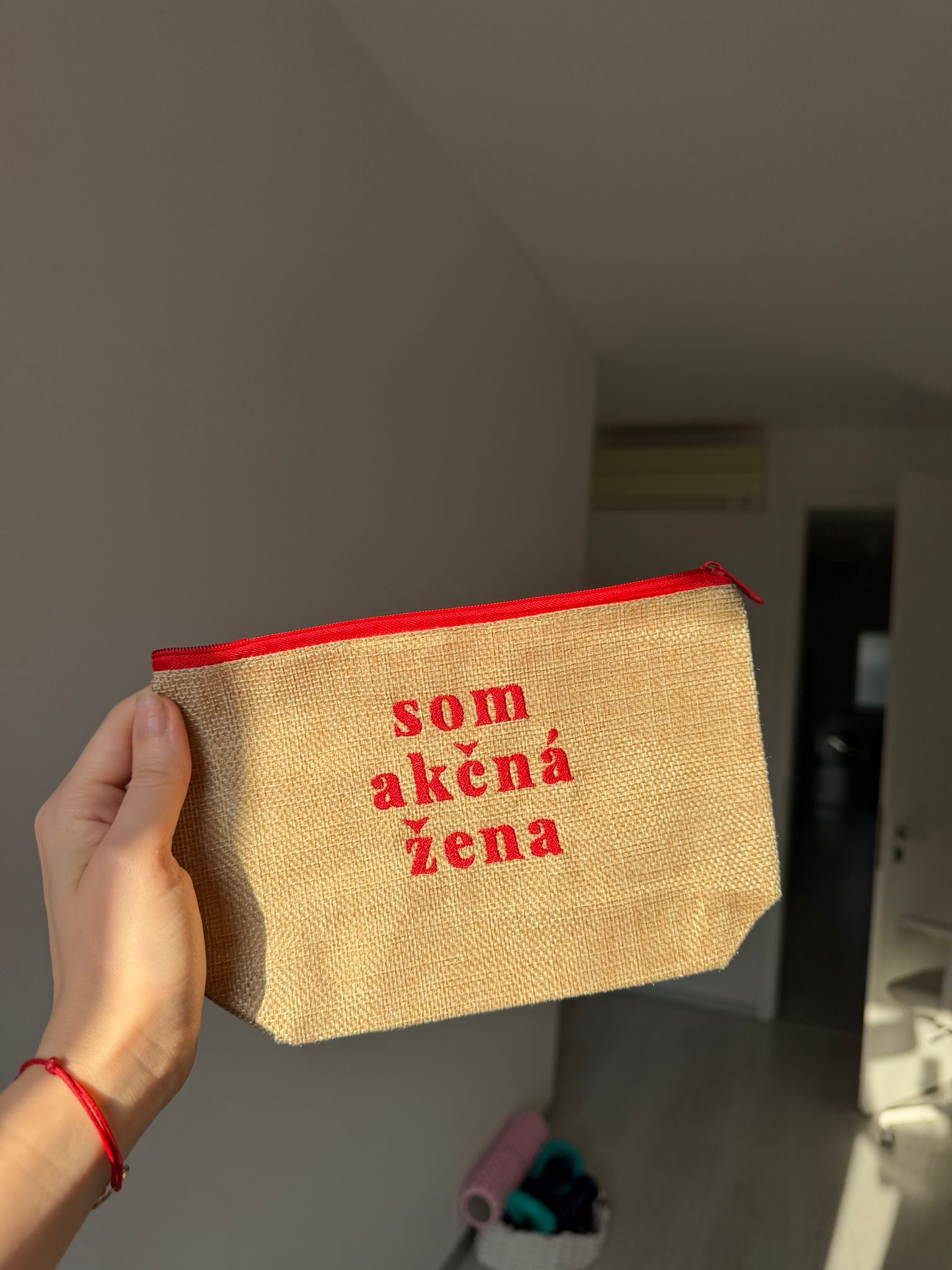 Kozmetická taštička bavlnená s originálnou potlačou – Obrázok 4