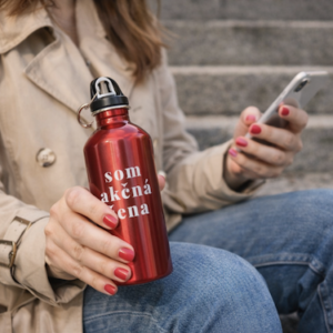 Termo fľaša / outdoorová termoska “som akčná žena” – 300 ml
