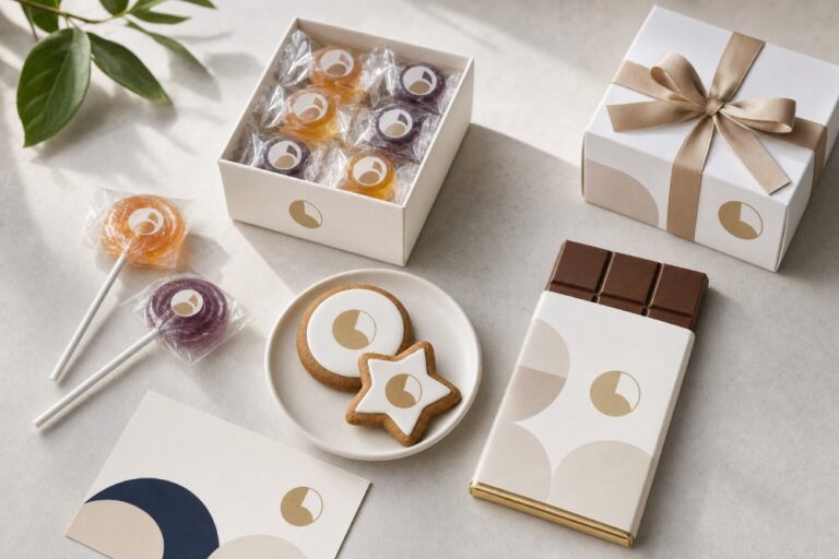 Sweet advertising: candies, gingerbread and chocolate with your company's logo Sweet advertising: candies, gingerbread and chocolate with your company's logo