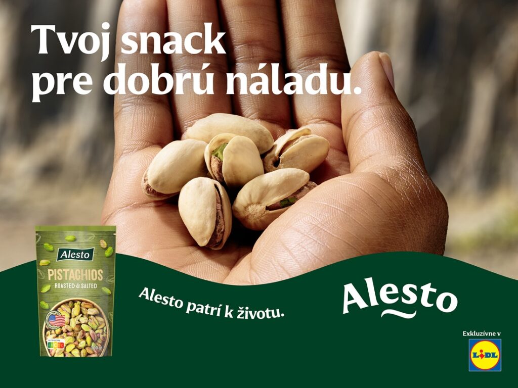 Alesto orechy, pistácie